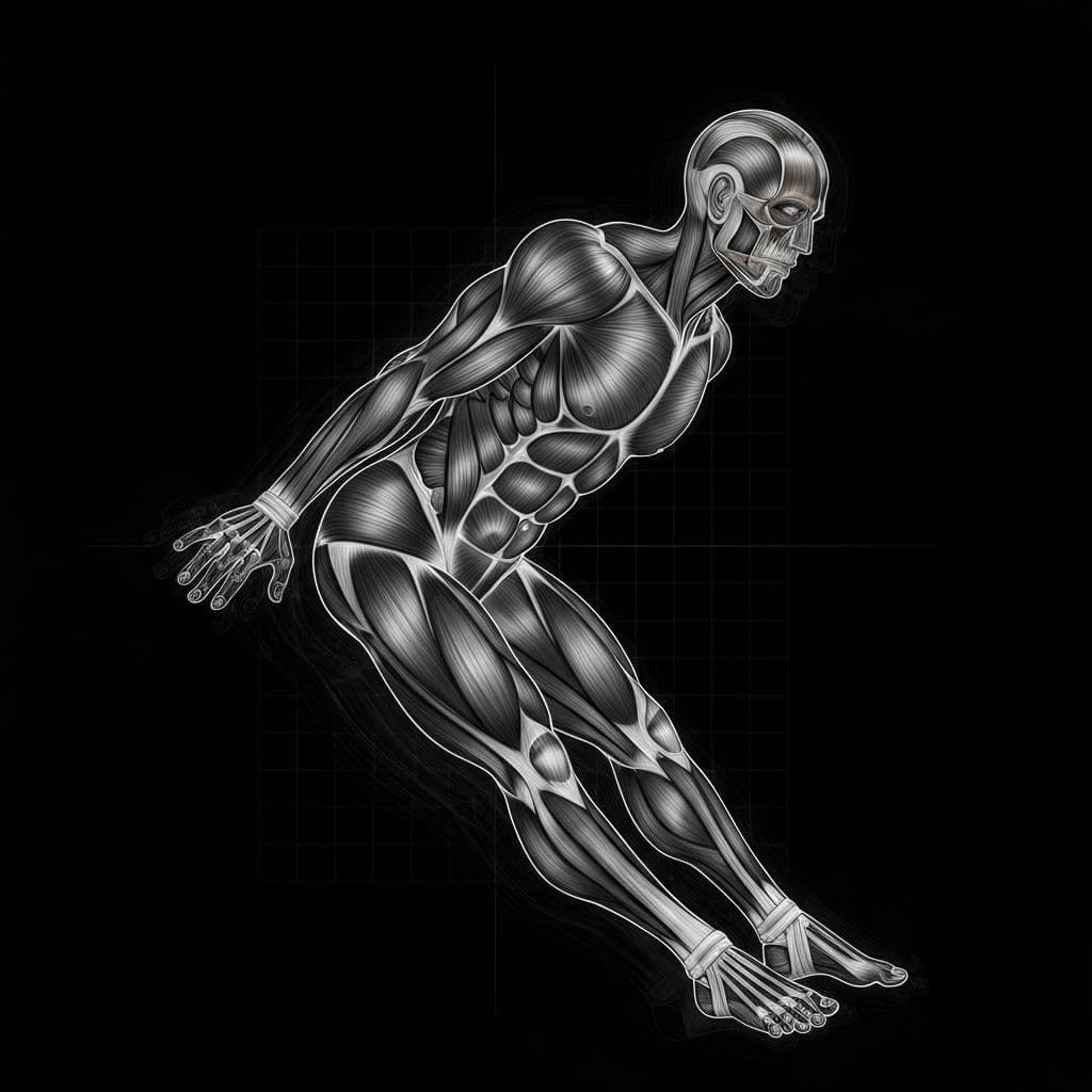Weighted Dip Muscle Activation Diagram